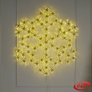 Velika LED pahulja 85 cm sa 582 toplim bijelim lampicama.