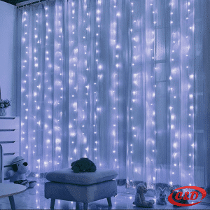 Lampice; LED; Zavjesa; 3 x 1,5 m; Bijela