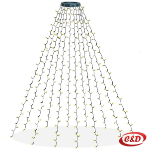Lampice; LED; Za jelku; 200 cm; Toplo Bijela