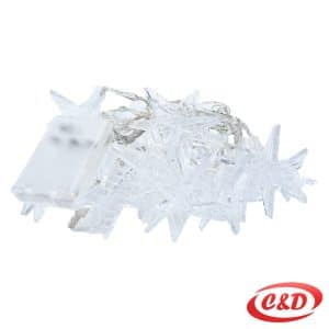 Lampice; LED; Zvijezde; 5 m; Toplo Bijela