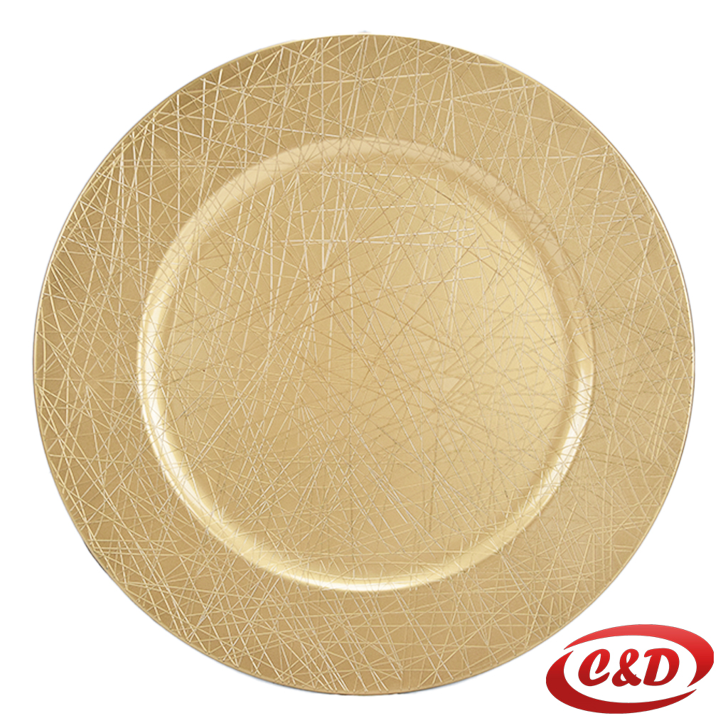 Dekorativni plastični tanjur promjera 33 cm.