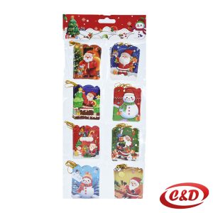 Novogodišnje kartice za poklone – set 40 kom, božićni motivi.