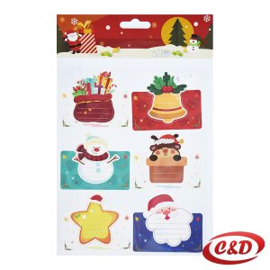 Novogodišnje kartice za poklone – set 6 kom, božićni motivi.