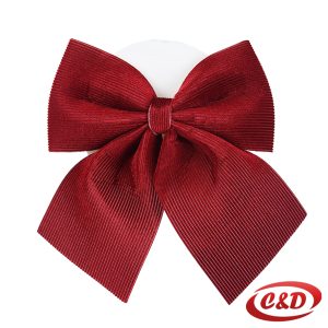 Plišana crvena mašna dimenzija 20×22 cm za božićnu dekoraciju