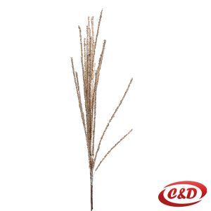 Bakrena sjajna dekorativna grana dužine 70 cm.