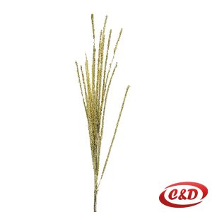 Zlatna sjajna dekorativna grana dužine 70 cm.