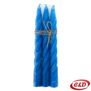 Plave dekorativne svijeće 25 cm – set od 3 komada.