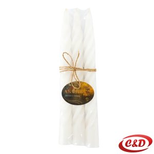 Bijele dekorativne svijeće 25 cm – set od 3 komada.