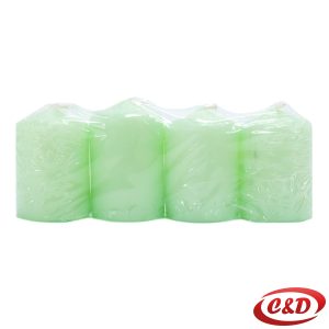 Adventske svijeće mint zelene 4 komada, visina 5 cm, širina 3,5 cm.