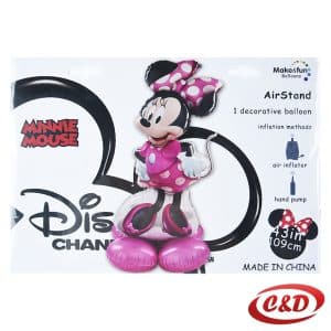 Dekorativni folijski balon Minnie Mouse roza boje veličine 109 cm