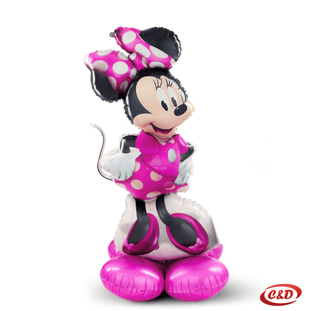 Dekorativni folijski balon Minnie Mouse roza boje veličine 109 cm