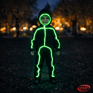 Neon LED odijelo za djecu zeleno svjetleće