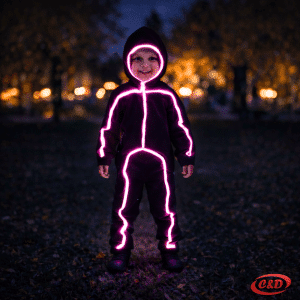 Neon LED odijelo za djecu rozo svjetleće