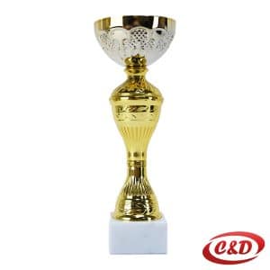 Zlatni trofej pehar 22 cm sa postoljem