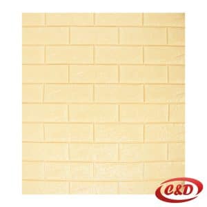 3D samoljepljiva žuta PVC tapeta 75x70 cm