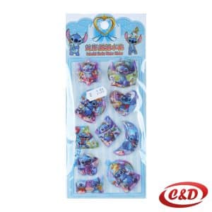 3D Stitch stikeri punjeni vodom sa srcima i zvjezdicama