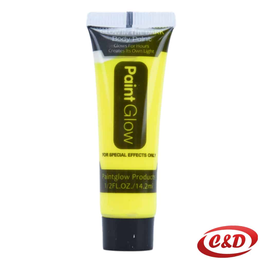 Boja za lice koja svijetli u mraku, žuta 14,2 ml