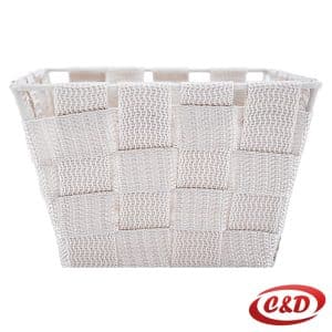Pleteni bež organizator 15x15x10 cm