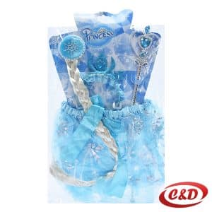 Frozen set za djevojčice plava haljina s dodacima