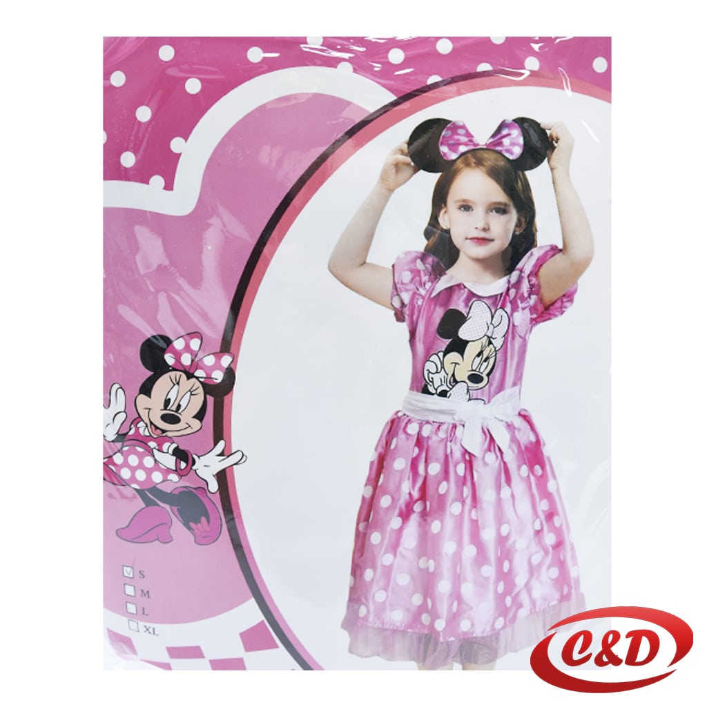 Minnie Mouse kostim za djevojčice rozo bijeli
