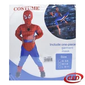 Spider-Man kostim za djecu crveno plavi s maskom