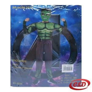 Hulk kostim za dječake zeleno plavi s maskom