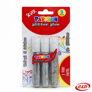 srebrno glitter ljepilo set 3 kom 10.5 ml dekoracija
