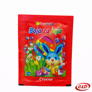 boja za jaja crvena uskrs 8x6 cm