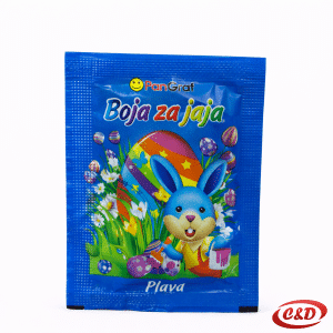 boja za jaja plava uskrs 8x6 cm