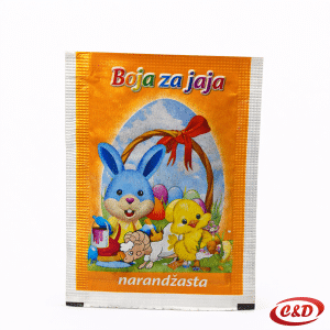 boja za jaja narančasta uskrs 8x6 cm