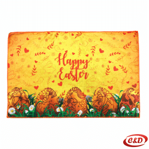 Uskrsna krpa narančasta 60x40 Happy Easter poliester BiH