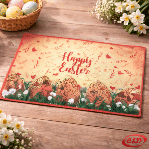 Uskrsna krpa narančasta 60x40 Happy Easter poliester BiH
