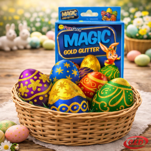 magic gold glitter gel za jaja set boje i gel dekoracija