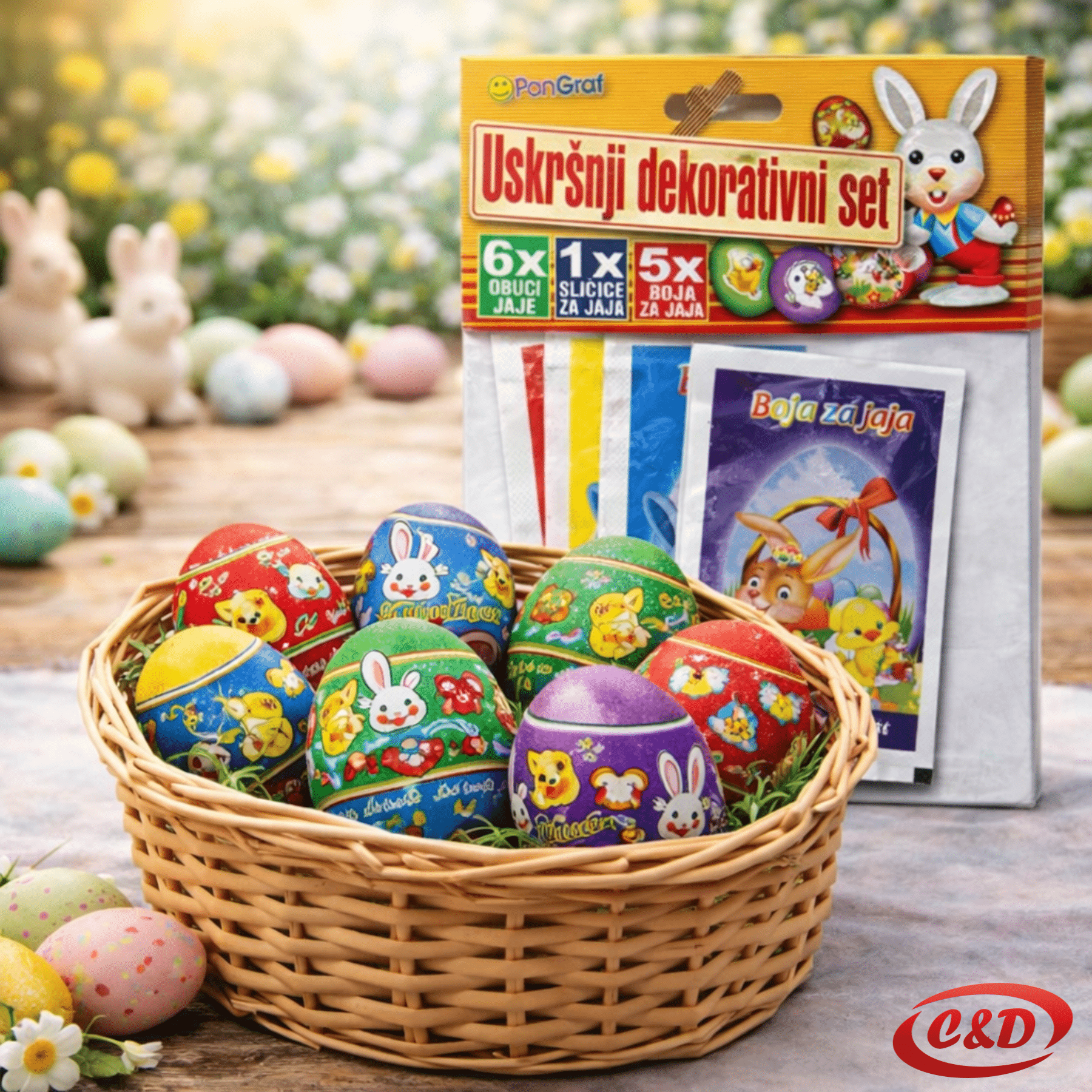uskrsni set za jaja boje naljepnice obuci jaje 15x16