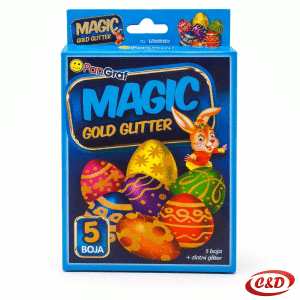 magic gold glitter gel za jaja set boje i gel dekoracija
