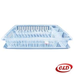 🍽️ providni plastični ocjeđivač za suđe sa podlogom 45x34x8 cm