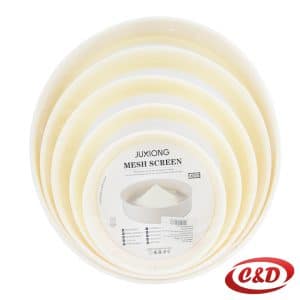 sito za brašno set 5/1 plastika bež 26, 23, 20, 17, 14 cm