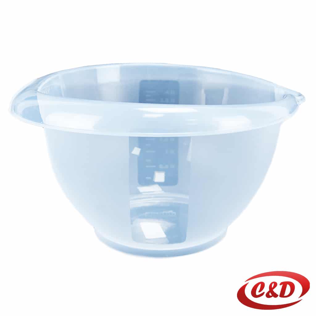 posuda za mućenje mikserom providna plastika 5L širina 30 cm visina 17 cm
