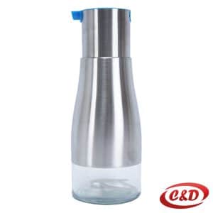 staklena boca za ulje 18 cm inox posuda za maslinovo ulje