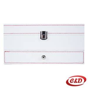Kofer ili organizator za nakit bijeli 22x11x11 cm s pretincem za satove i nakit