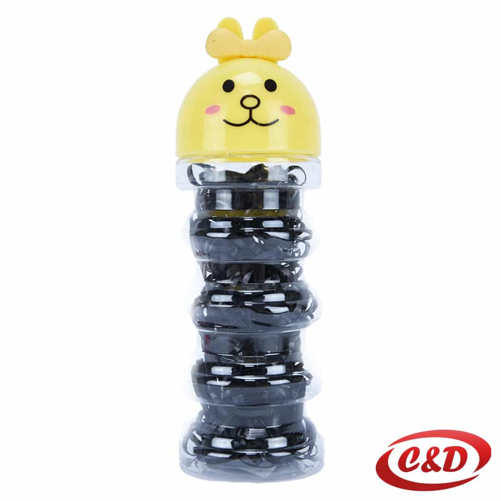 gumice za kosu crne boje pakiranje 16 x 5 cm plastika