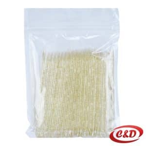 plastični potiskivač za nokte prozirni sa zlatnim 10 cm set 50 kom