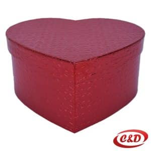 Crvena kutija u obliku srca 21 x 20 x 9,5 cm