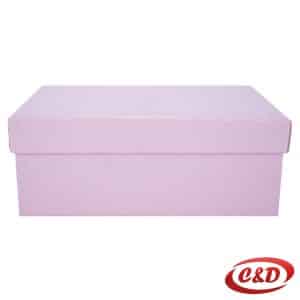 Roze kartonska kutija 19 x 12,3 x 7,5 cm