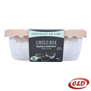 Set providnih posuda sa bež poklopcem 3/1 CHOCO 0,5 l 1,1 l 1,7 l