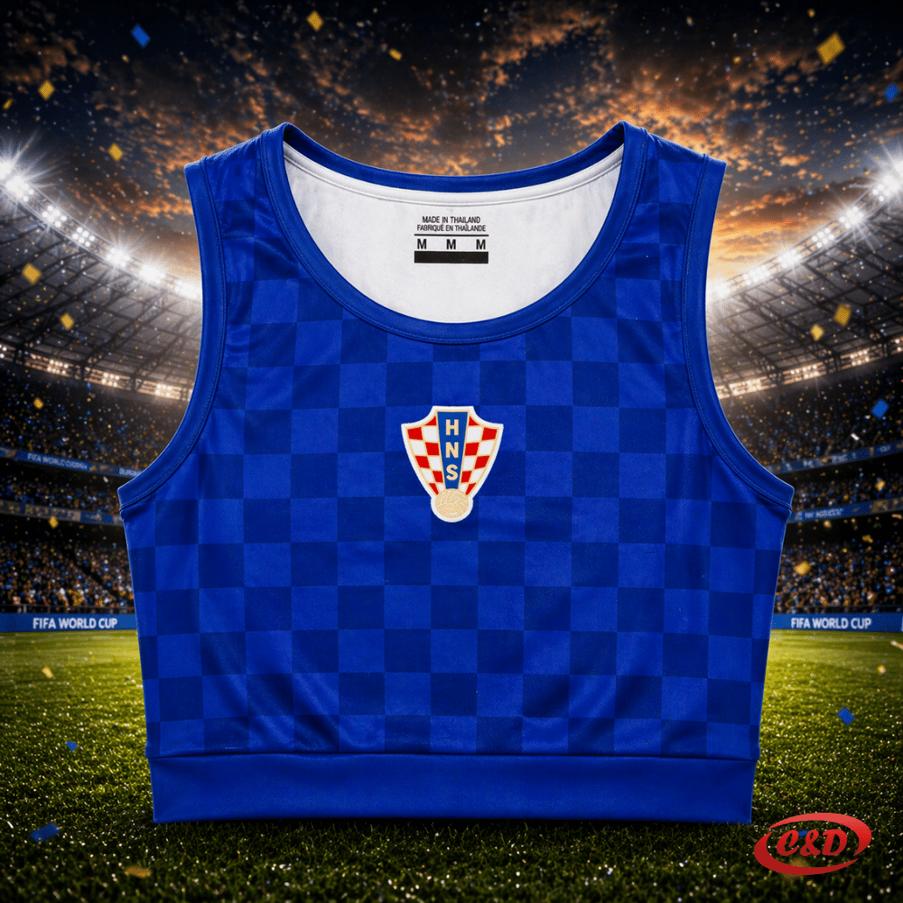 Crop top majica Hrvatska ženska bez rukava