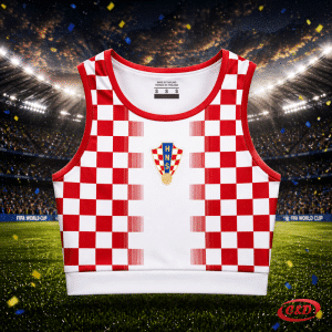 Crop top majica Hrvatska ženska bez rukava