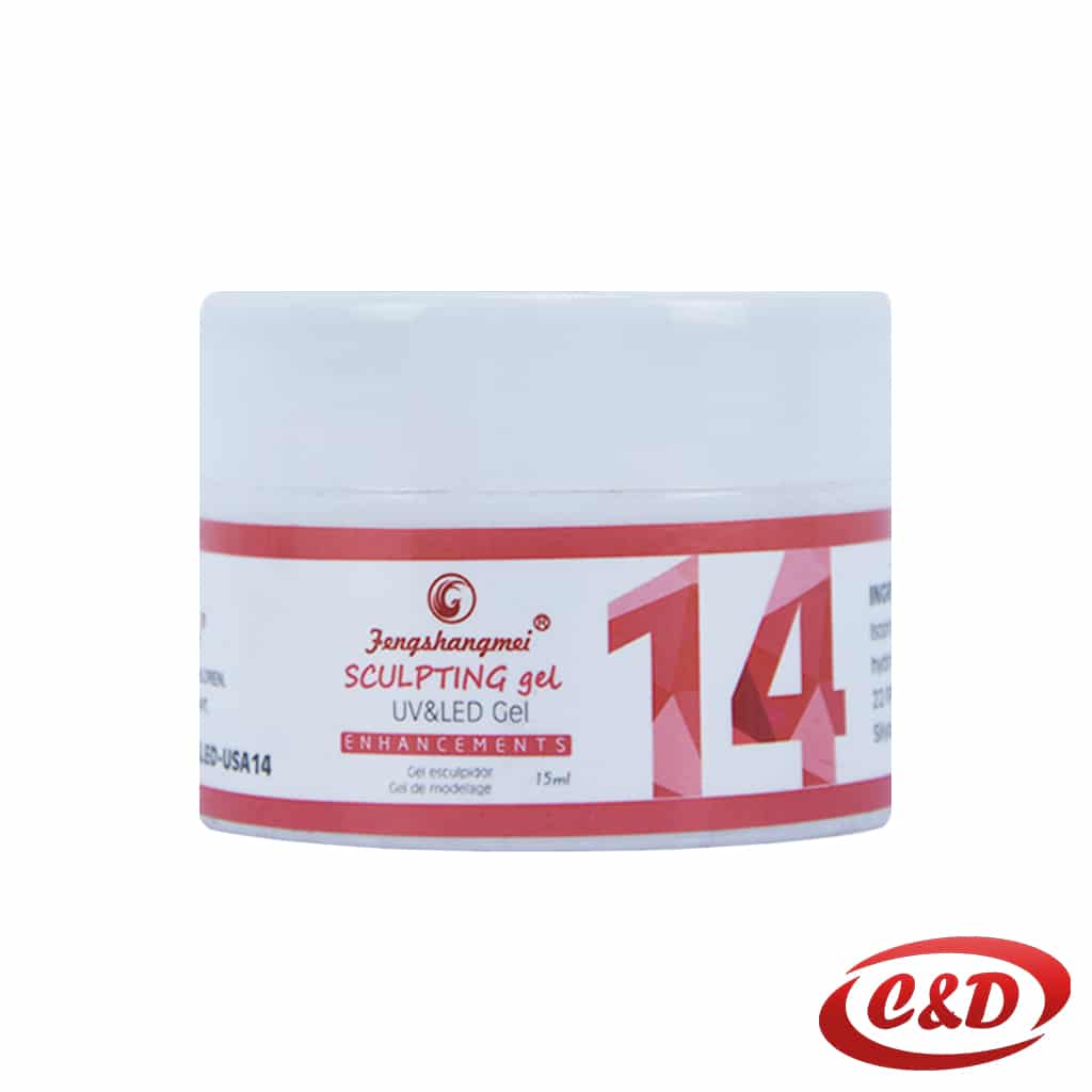 UV LED gel za nokte 15 ml pink boja