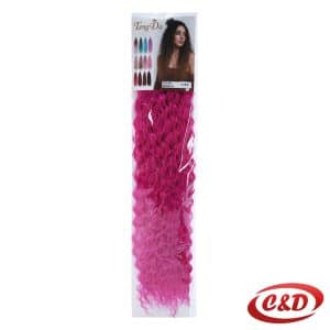 umjetni afro rep za kosu 60 cm tirkizna i roza brazilska pletenica