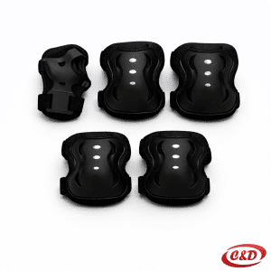Set zaštitne opreme za bicikliste crni 15 x 10 cm